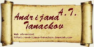 Andrijana Tanackov vizit kartica